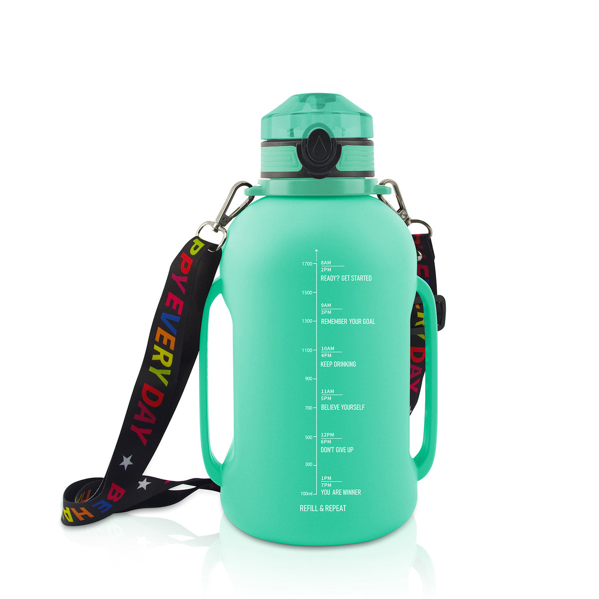 Large Capacity Water Cup Fitness Portable Roll Food Grade Silicone Belly