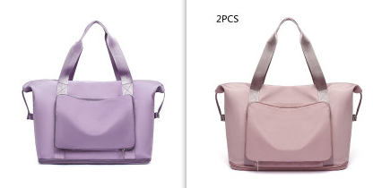 Foldable Large Capacity Women Gym Bags Shoulder Bag Training Travel Handle