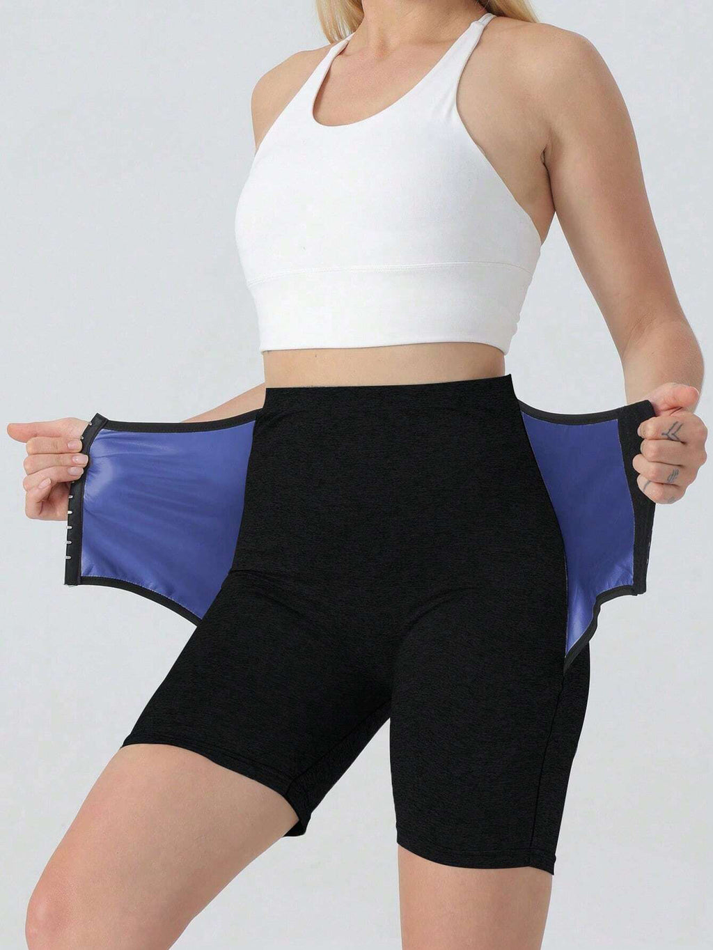Sauna Sweat Shorts For Women High Waisted Legging Pants Slimming Compression