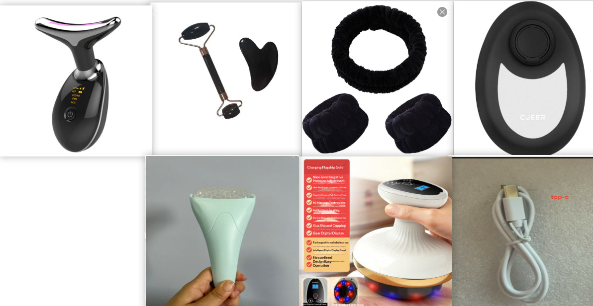 Electric Gua Sha Board Beauty Massager Cupping Device Meridian Brush Home