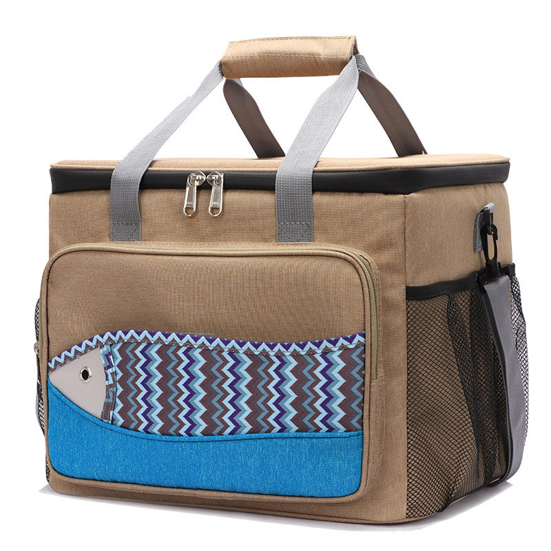 Fish Pattern Cooler Bags Lunch Box Bag EVA Insulation Waterproof Portable