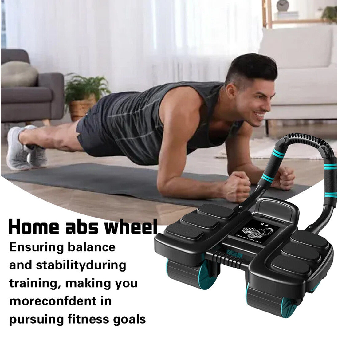 Healthy Belly Wheel Abdominal Fitness W 6 Elbow Support Ab Roller