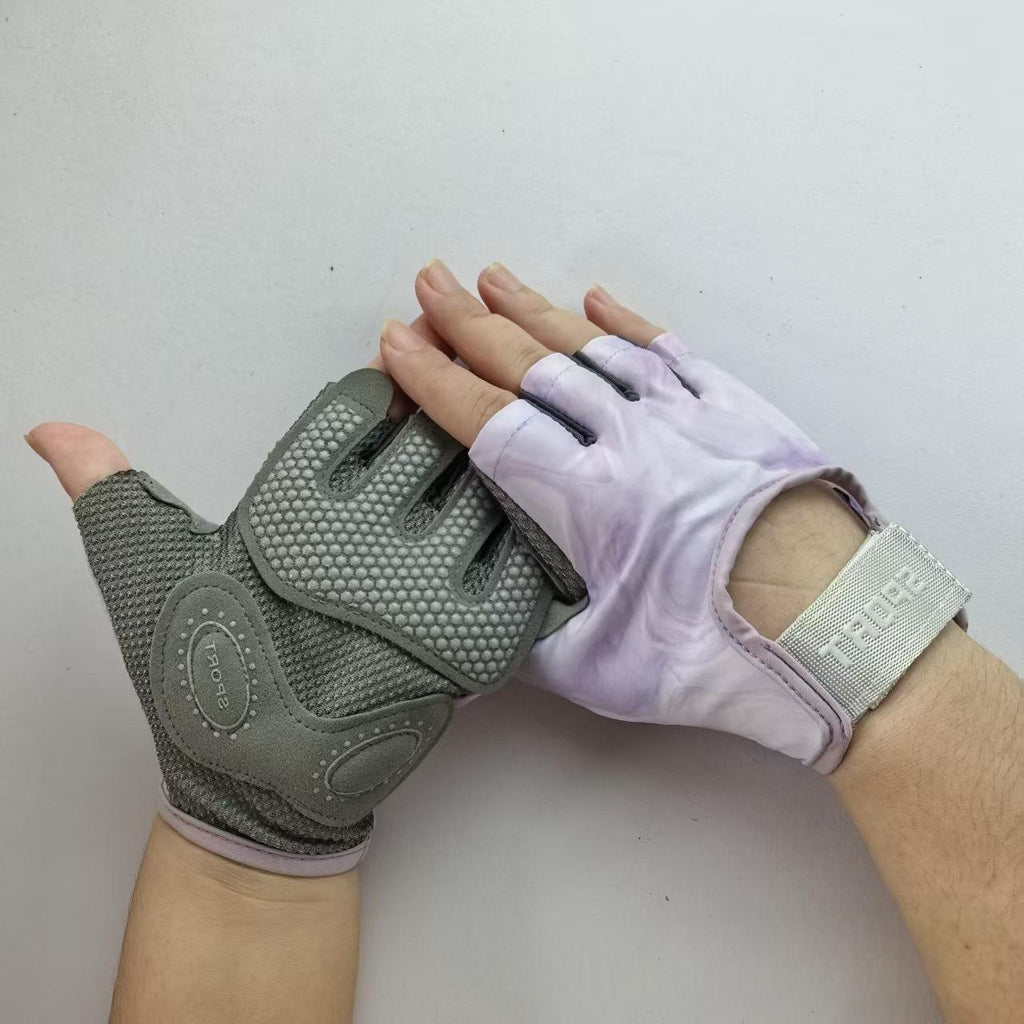 Callus-protecting Half-finger Gym Gloves For Weightlifting And Strength Training
