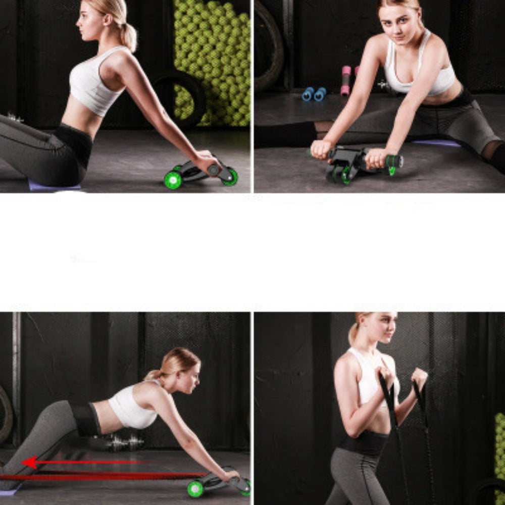 Foldable Abdominal Wheel Muscle Roller Home Fitness Equipment
