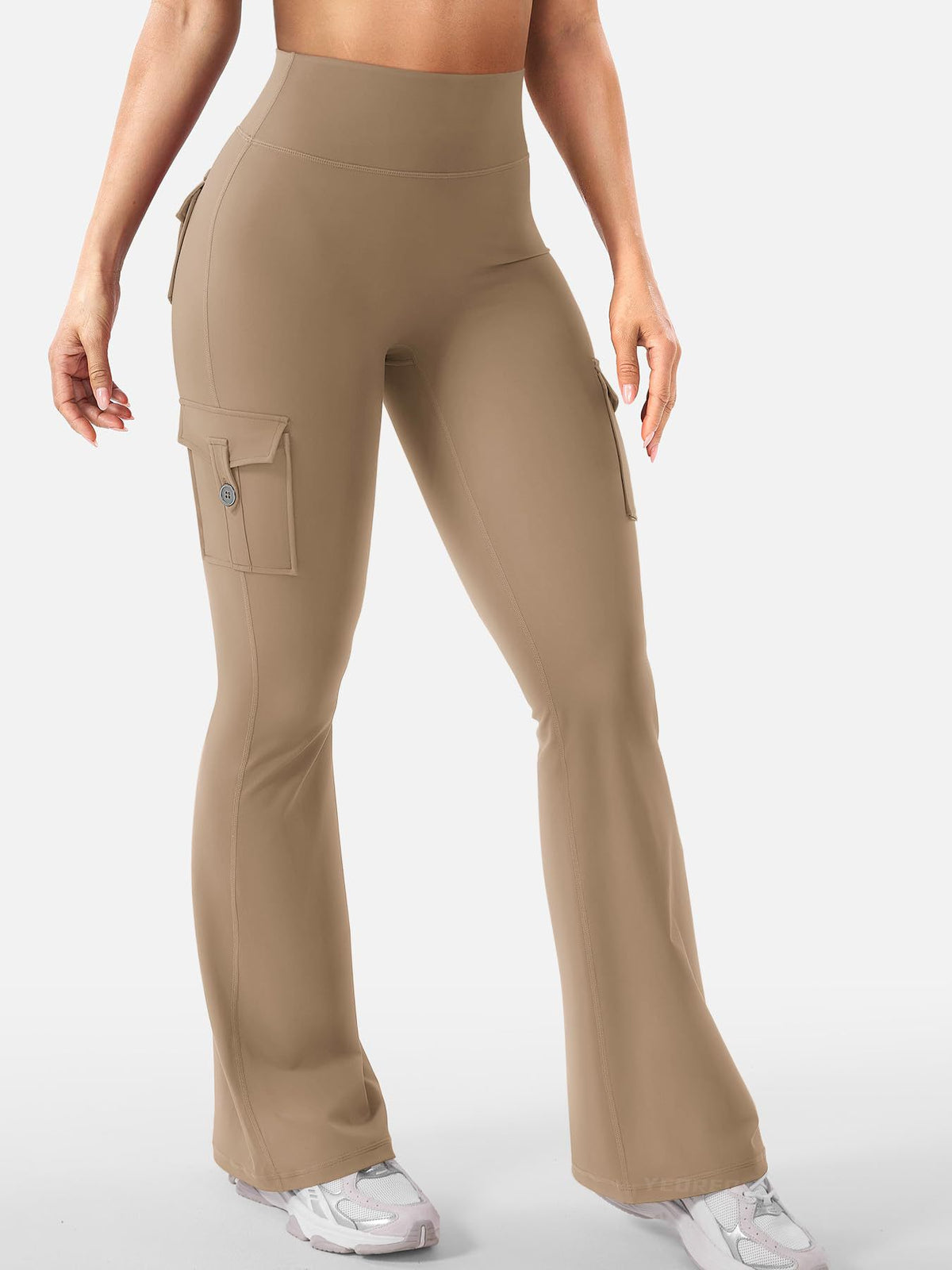 Yoga Fitness Flared Pants With Pockets Ins Fashion Slim High Waist Sports