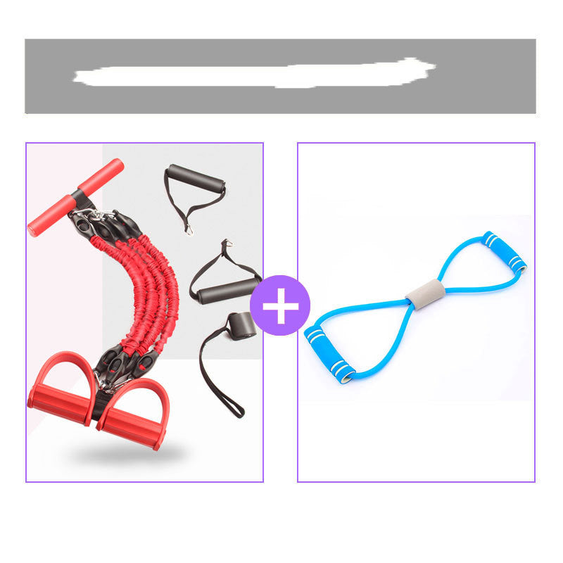 Multi Function Tension Rope Strong Fitness Resistance Bands Latex Pedal Pull