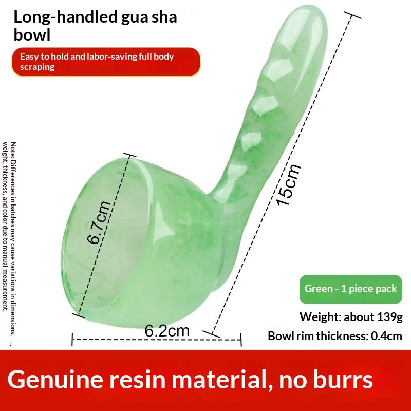 Full-body Loosening With A Handheld Gua Sha Bowl Tendon-striking Stick And
