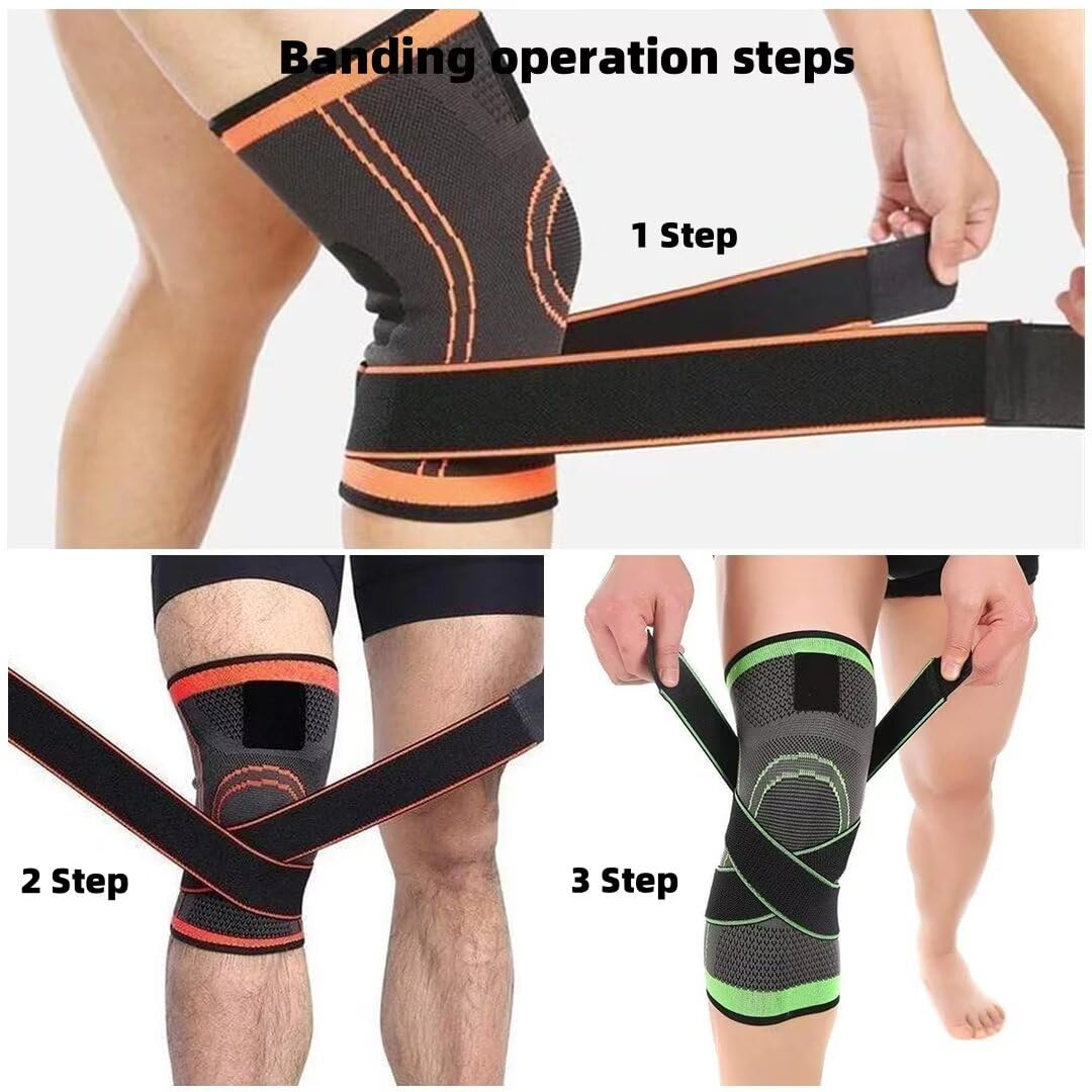 Unisex Knee Support Wrap For Meniscus Protection-compression Straps, Adjustable