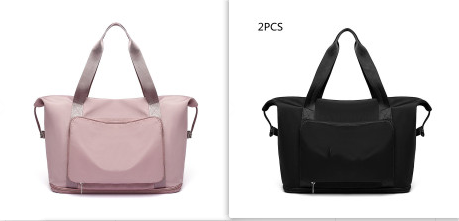 Foldable Large Capacity Women Gym Bags Shoulder Bag Training Travel Handle