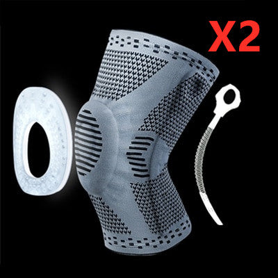 Knee Patella Protector Brace Silicone Spring Pad