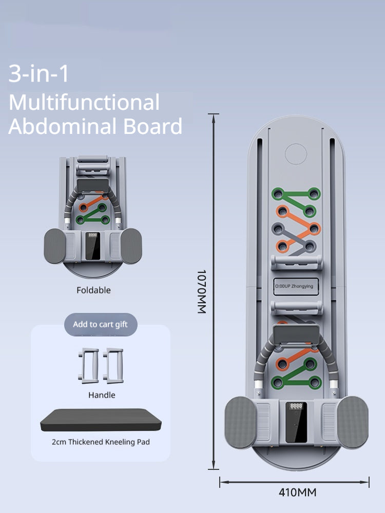 Automatic Self-resilient Rollable Ab Wheel With Belly Support For Core Training