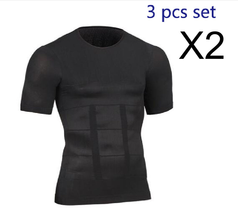 Men's Body Shaper Slimming T-shirt