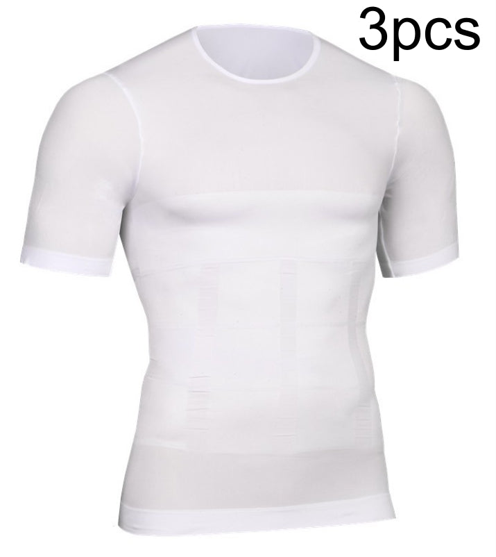 Men's Body Shaper Slimming T-shirt