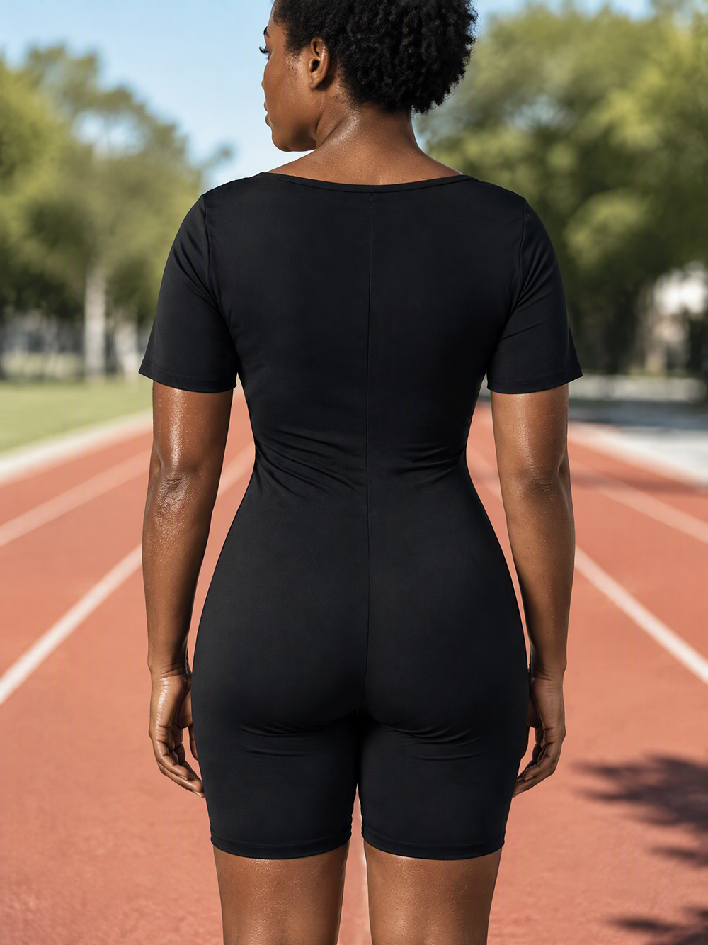 Women's Full-Body Sauna Suit Jumpsuit