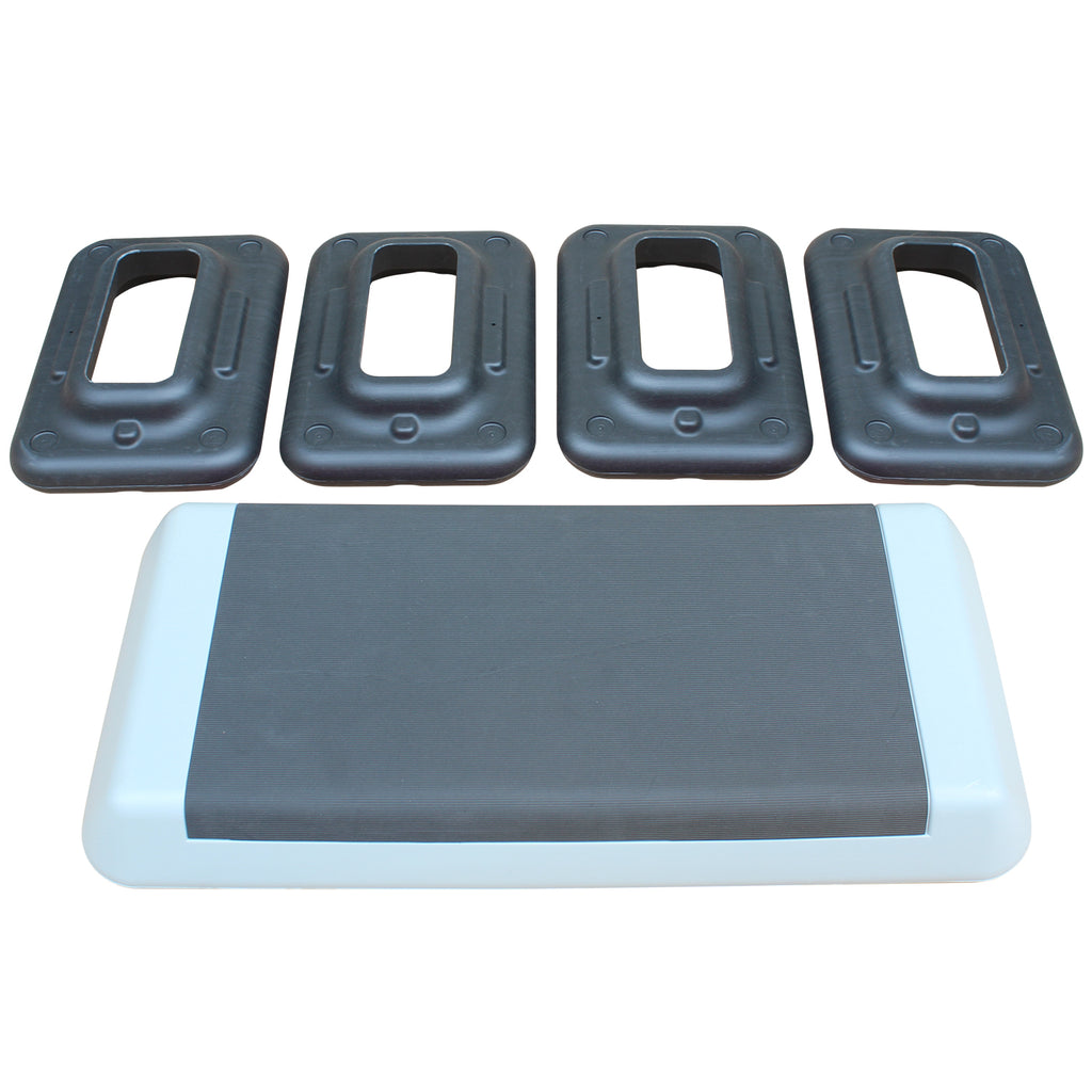 Adjustable Workout Aerobic Stepper In Fitness & Exercise Step Platform Trainer