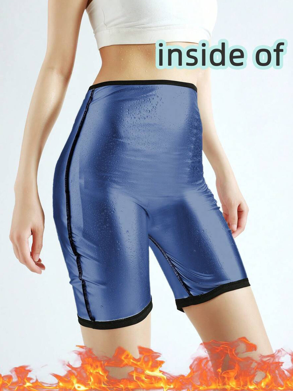 Sauna Sweat Shorts For Women High Waisted Legging Pants Slimming Compression