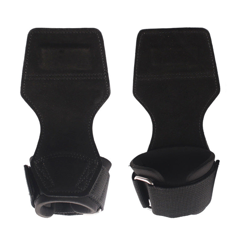 Leather Weightlifting Bar Gym Wrist Support Gloves
