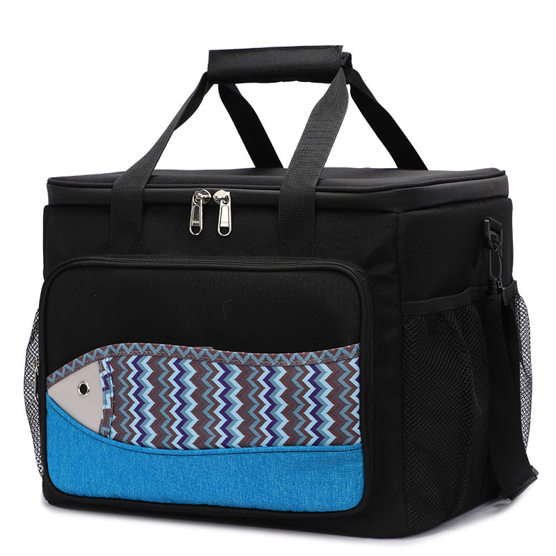 Fish Pattern Cooler Bags Lunch Box Bag EVA Insulation Waterproof Portable