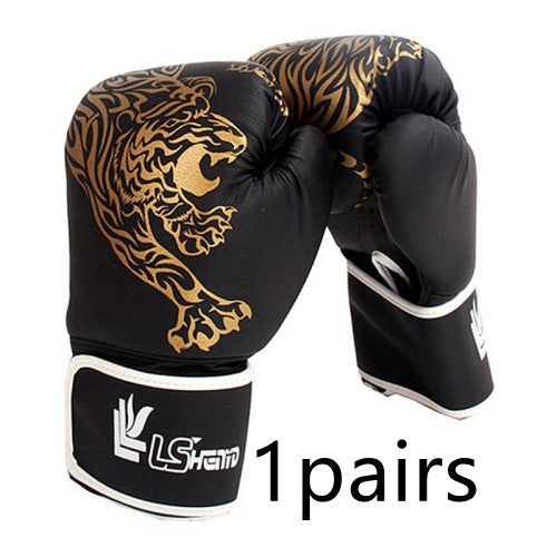 Flame Tiger Boxing Gloves Training