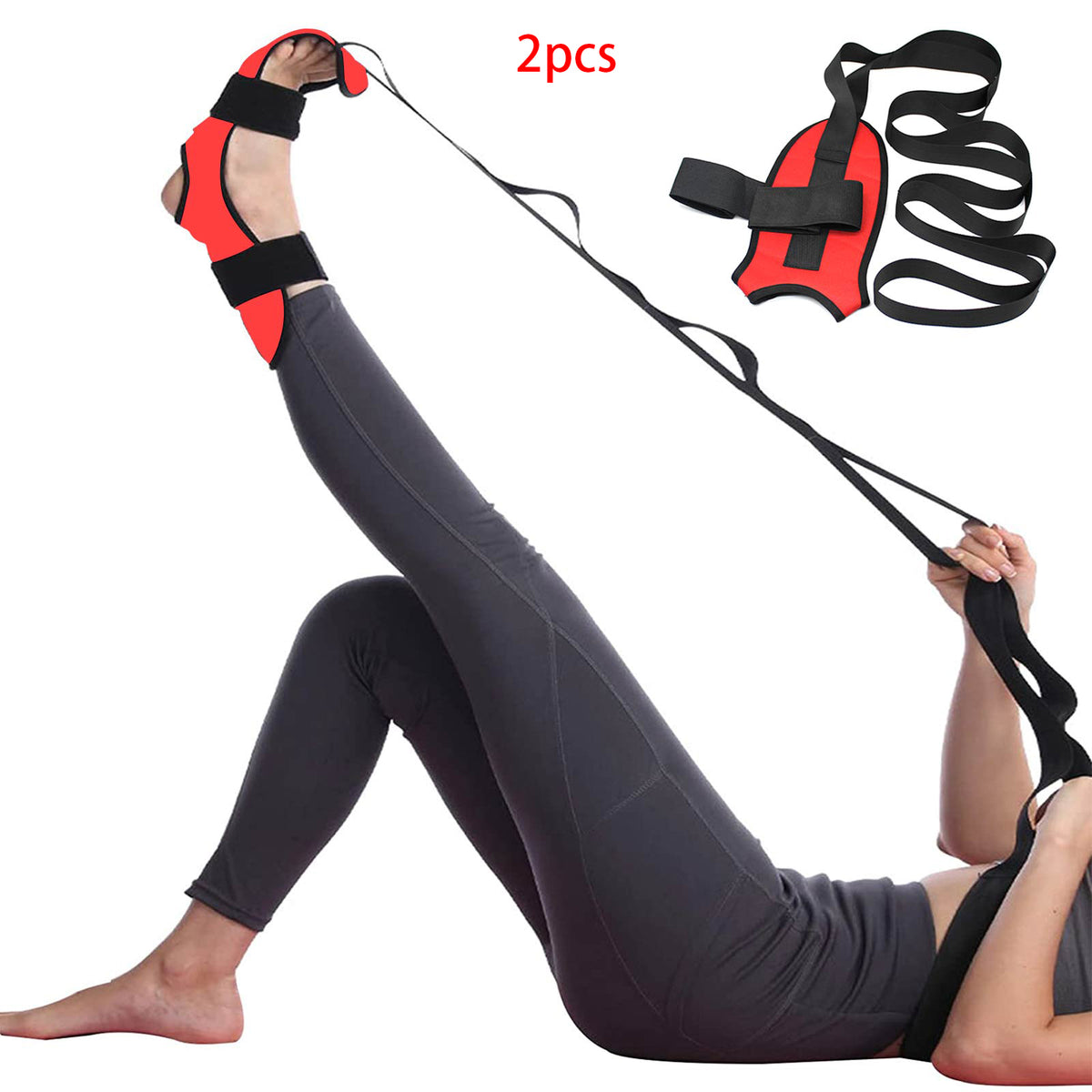 Fitness Yoga Ligament Stretching Belt Foot Rehabilitation Strap Plantar