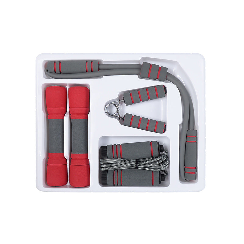 Women's Fitness Skipping Rope Spring Grip Chest Expander Dumbbell Equipment Set