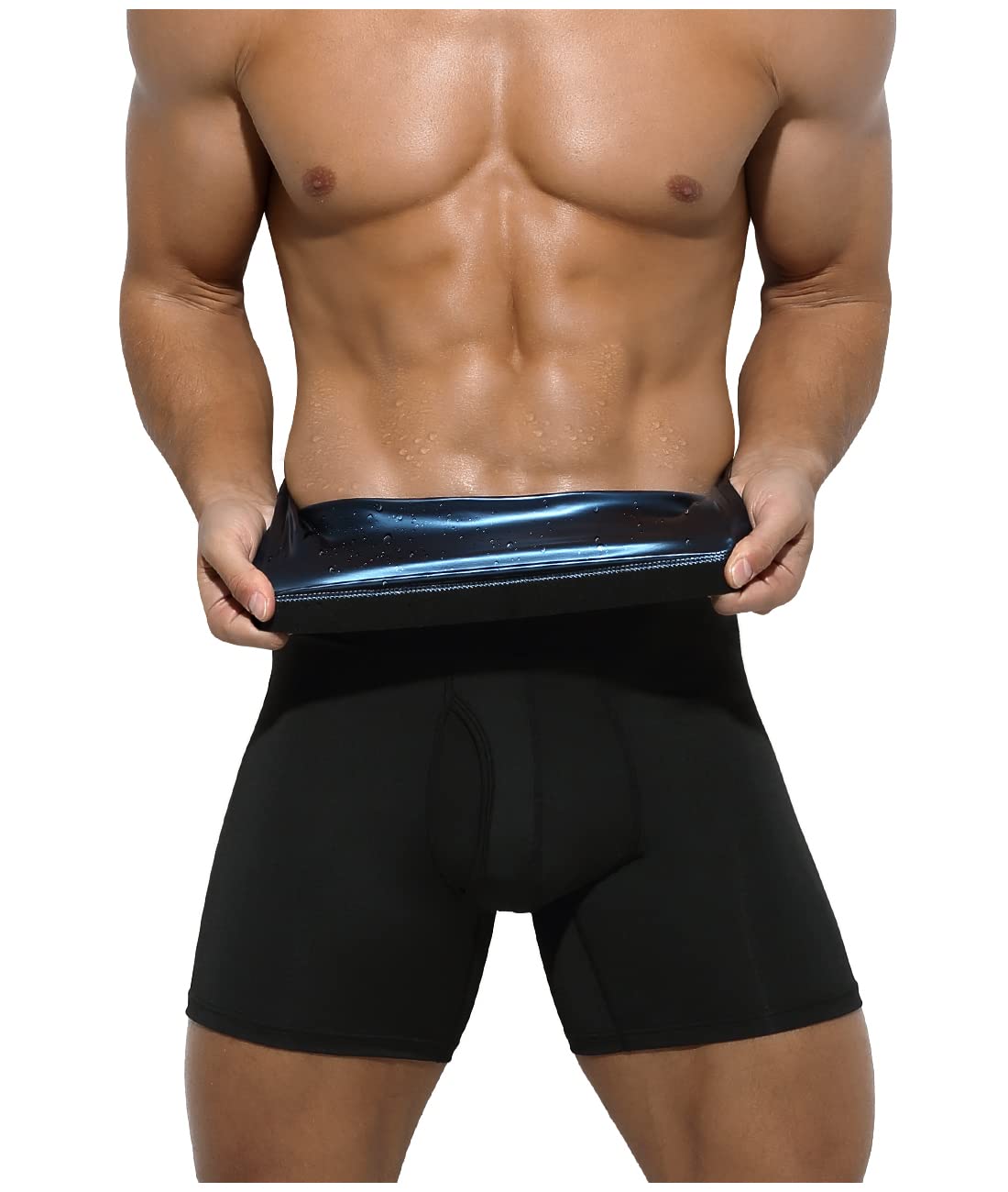 Sauna Short Pants For Men Sweat Suit Compression Shorts Tummy Control Shapewear