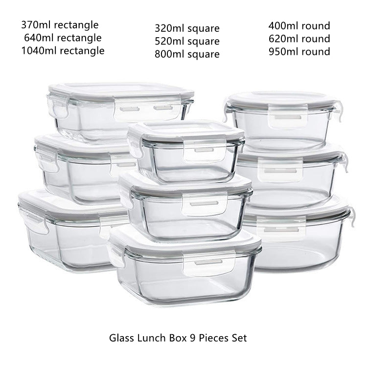 Glass Lunch Box Microwave Separation Type