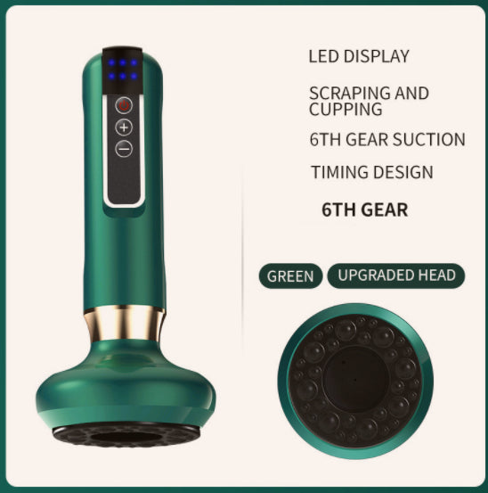 Electric Vacuum Cupping Massager For Body Anti-cellulite Suction Cup Gua Sha