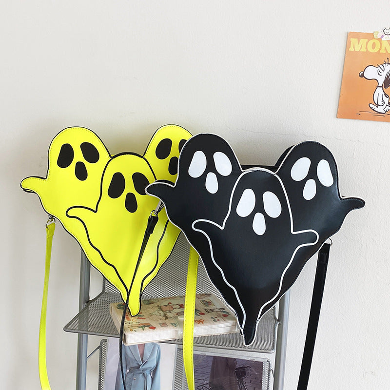 Halloween Bags Funny 3D Cartoon Ghost Shoulder Women Cute Cell Phone Purses