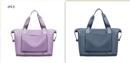 Foldable Large Capacity Women Gym Bags Shoulder Bag Training Travel Handle
