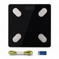 Bluetooth Body Scale Black Tempered Glass For Home Electronic 180kg