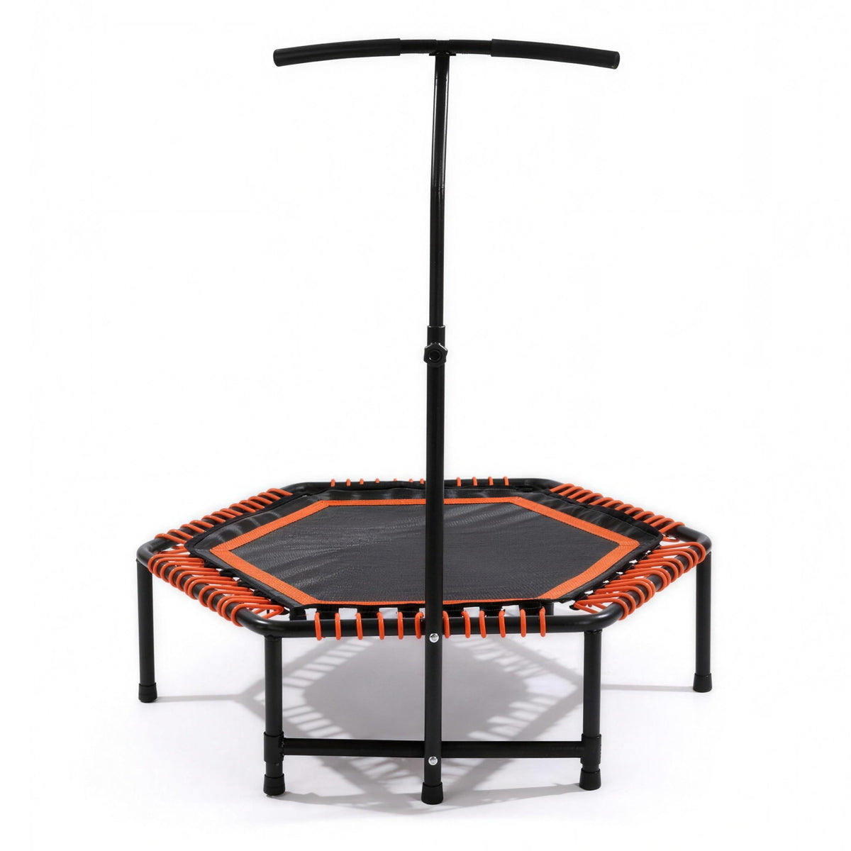 48 Mini Rebounder For Adults With Adjustable Handle Bar, Bungee Ropes, Stable