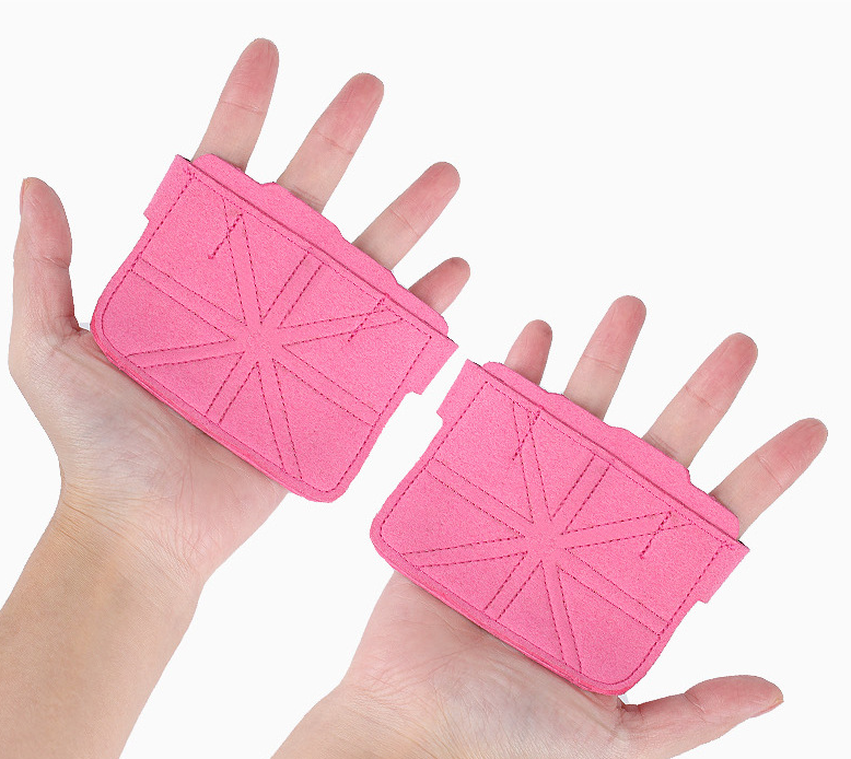 Palm Guard Faux Leather Sports Weightlifting Gym Gloves
