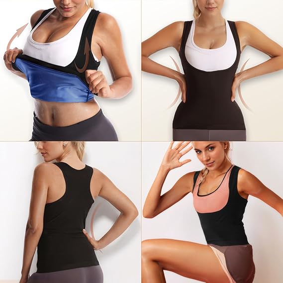 Sauna Vest For Women Sweat Waist Trainer Suit Workout Tank Top Working Out