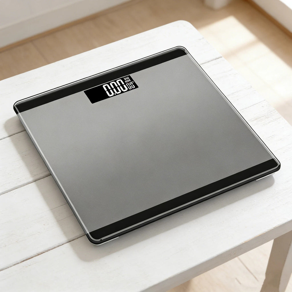 3-in-1 Digital Bathroom Scale, Weight Electronic Space Gray