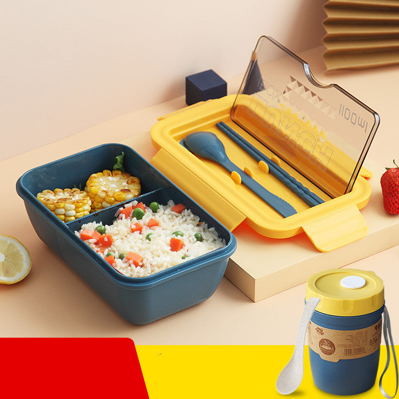 Heated Partitioned Bento Box Student Japanese Lunch
