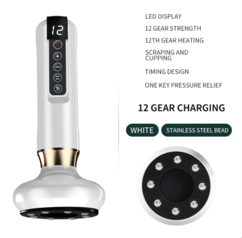 Electric Vacuum Cupping Massager For Body Anti-cellulite Suction Cup Gua Sha