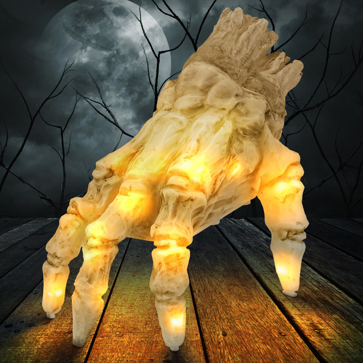Halloween Electric Luminous Crawling Hand Animated Decoration Induction Zombie