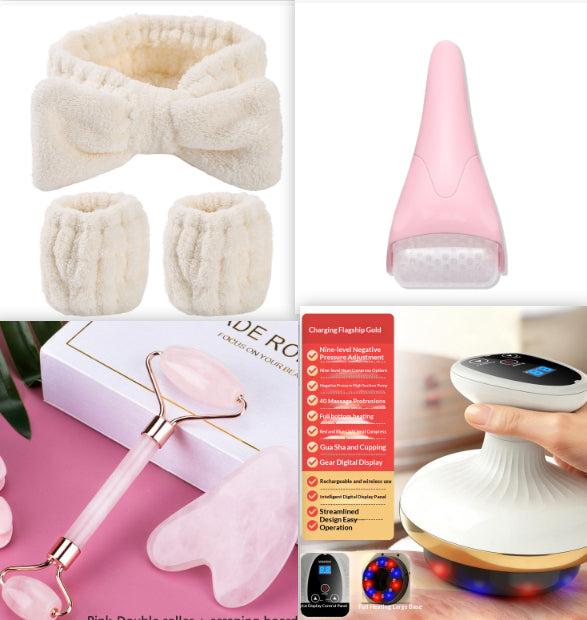 Electric Gua Sha Board Beauty Massager Cupping Device Meridian Brush Home