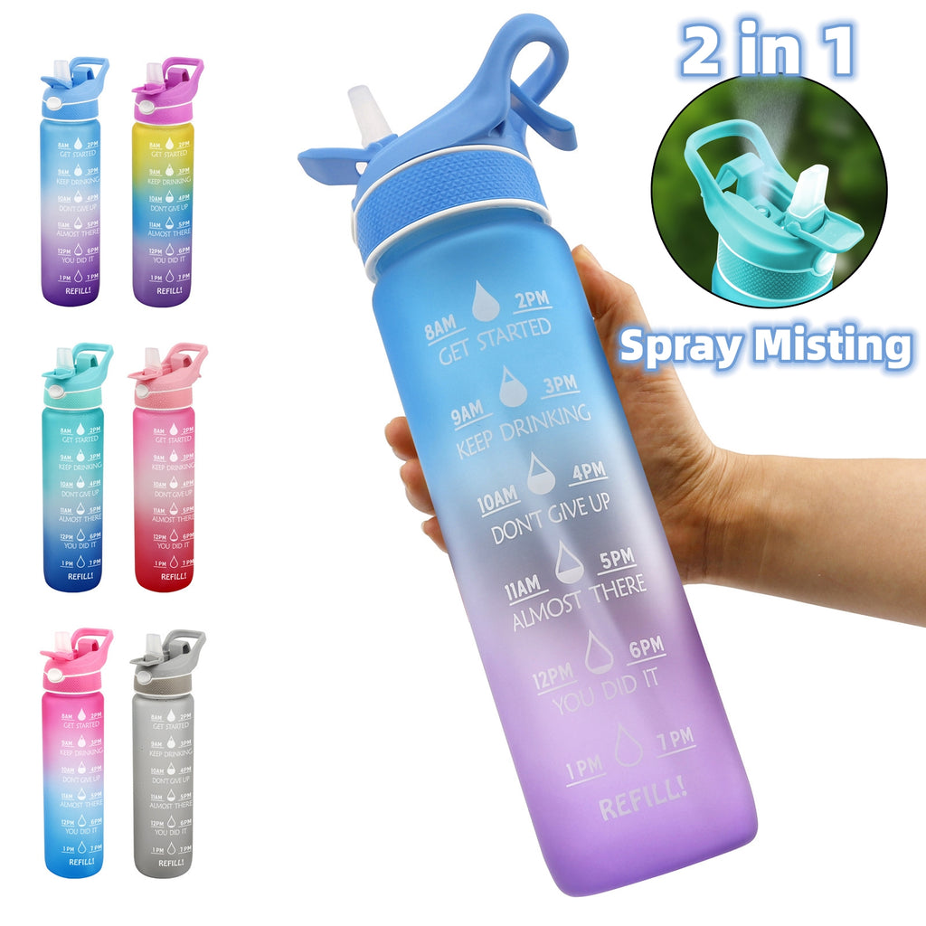 Water Bottle Scrub Bounce Cover Straw Space Cup Sports