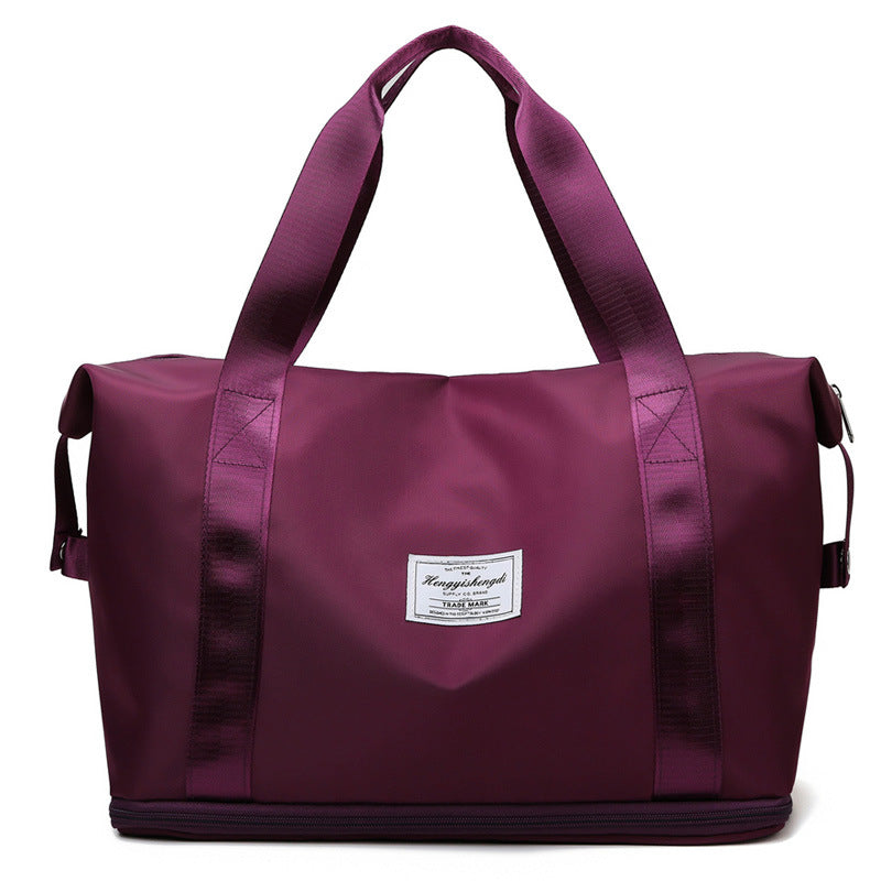 Large Capacity Expandable Gym Bag For Women - Waterproof Travel Duffel With Wet
