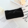 Warmth Elastic Knotted Sports Headband Plush Wide Headscarf Women