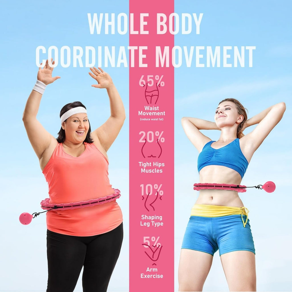 Smart Weighted Hula Hoop with 24 Detachable Links