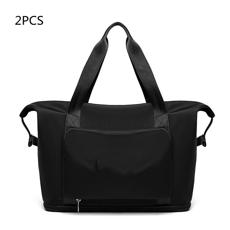 Foldable Large Capacity Women Gym Bags Shoulder Bag Training Travel Handle