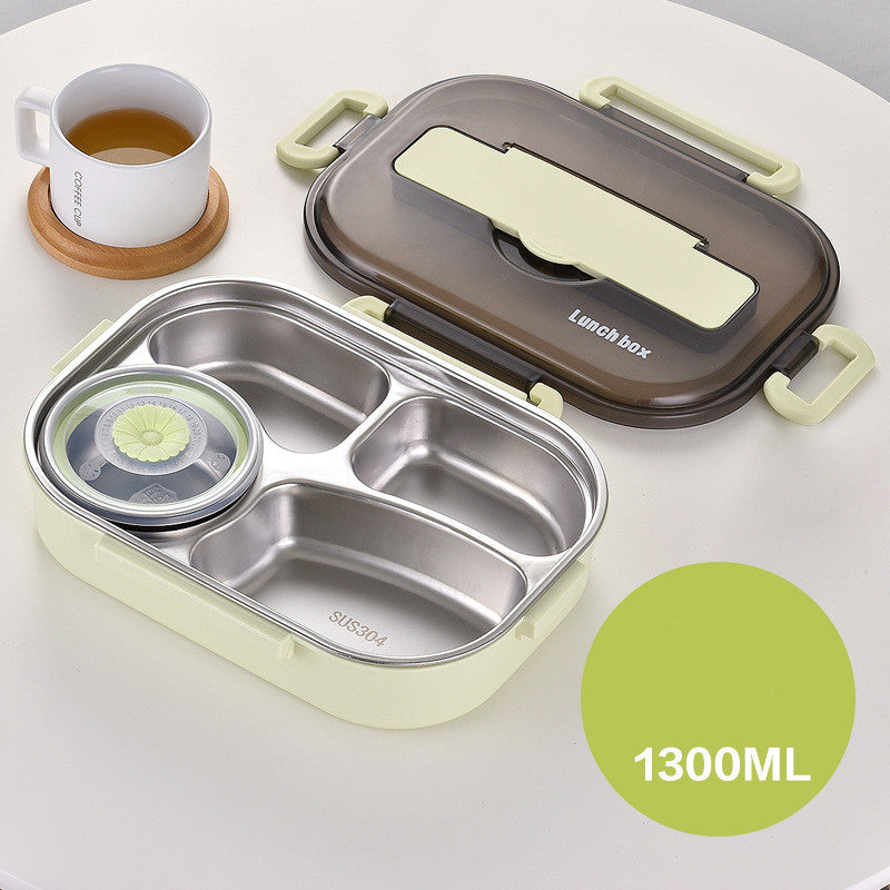 Lunch Box 304 Stainless Steel Double-layer For Students