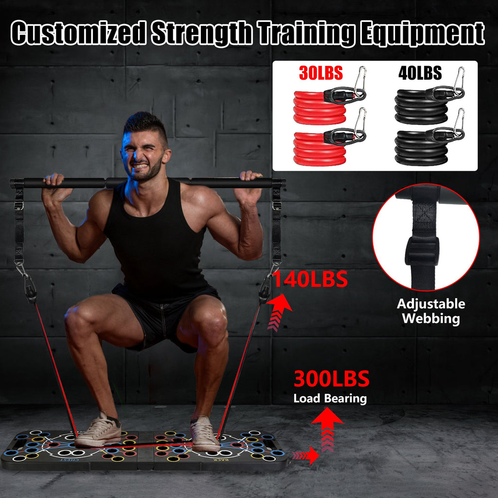 Multifunctional Push Up Board Home Strength Training Equipment With 15 Fitness