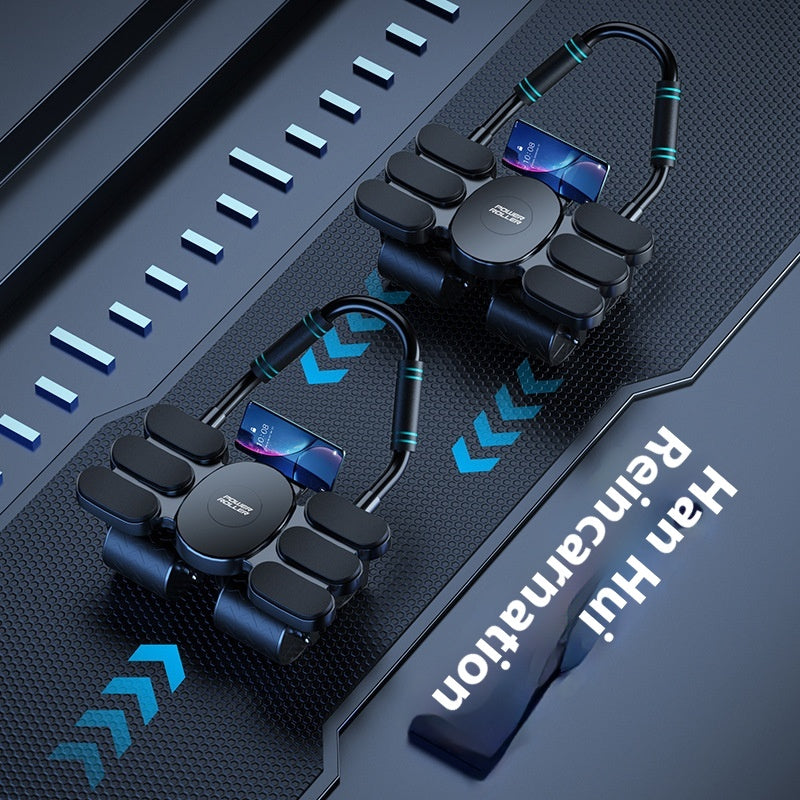 Four-wheel Abdominal Wheel Automatic Rebound Muscle Training Firm Abs Thin