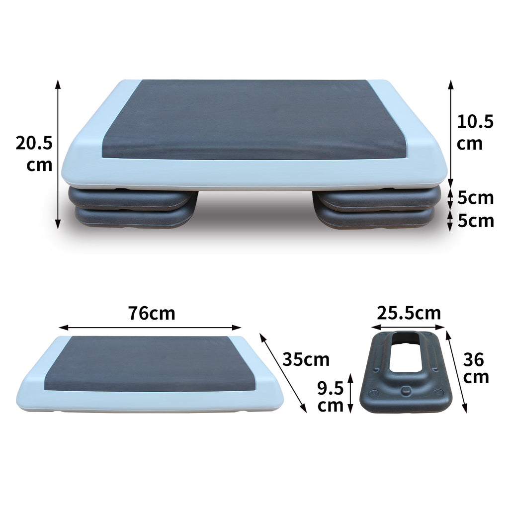 Adjustable Workout Aerobic Stepper In Fitness & Exercise Step Platform Trainer