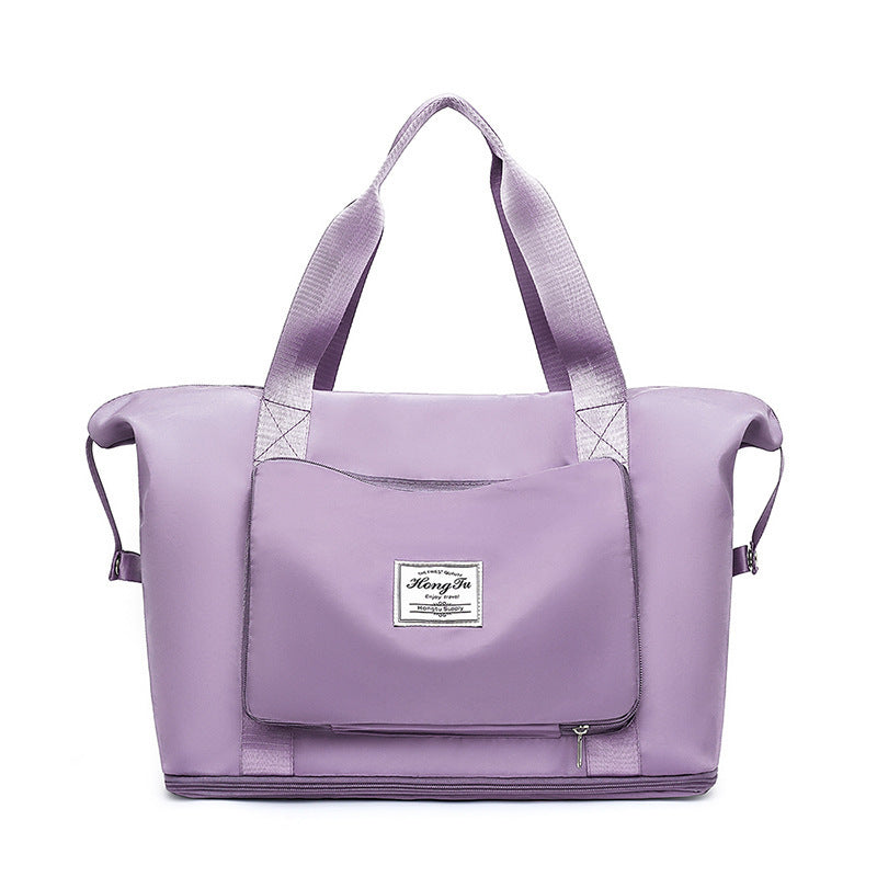 Foldable Large Capacity Women Gym Bags Shoulder Bag Training Travel Handle