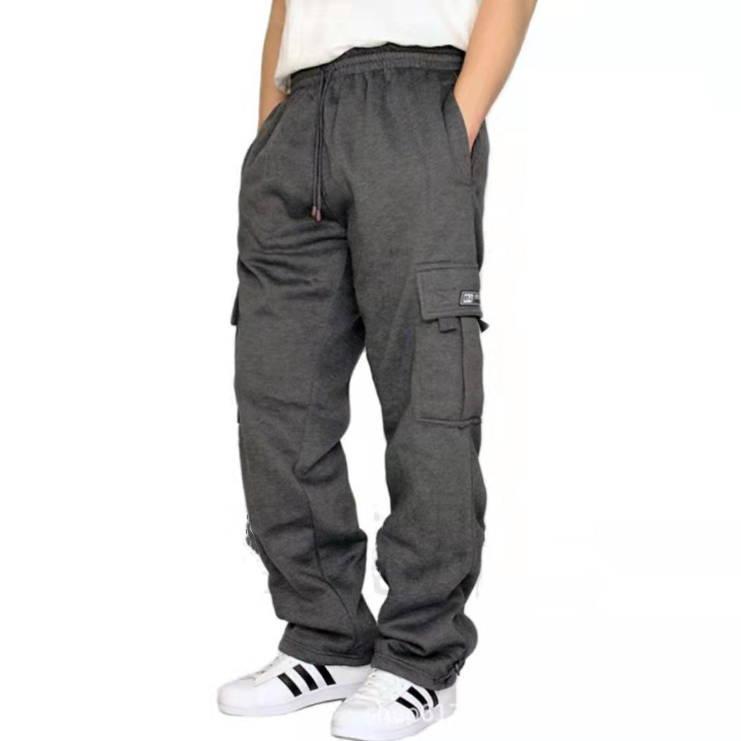 Men Pants Sweatpants Stretch Elastic Waist Jogger Sports Drawstring Trousers